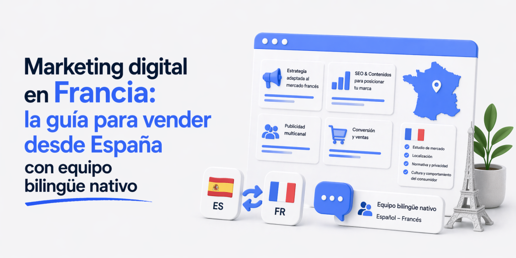 Marketing digital en Francia: la guía para vender desde España con equipo bilingüe nativo