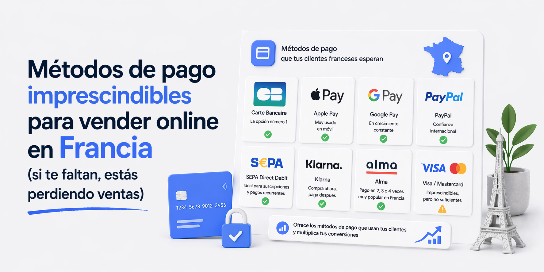 Métodos de pago para vender online en Francia